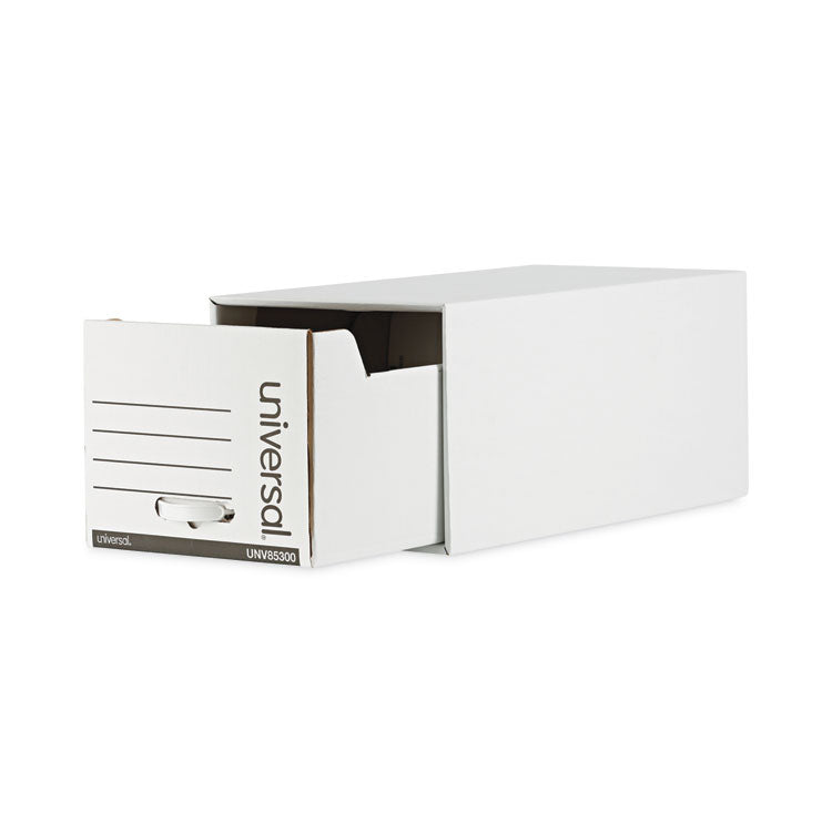 Universal® Heavy-Duty Storage Drawers, Letter Files, 14" x 25.5" x 11.5", White, 6/Carton (UNV85300) Carton of 6