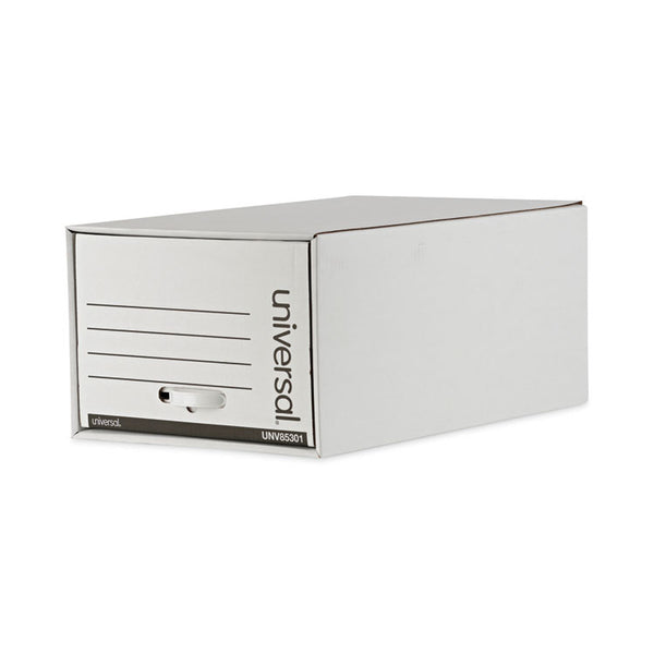 Universal® Heavy-Duty Storage Drawers, Legal Files, 17.25" x 25.5" x 11.5", White, 6/Carton (UNV85301)