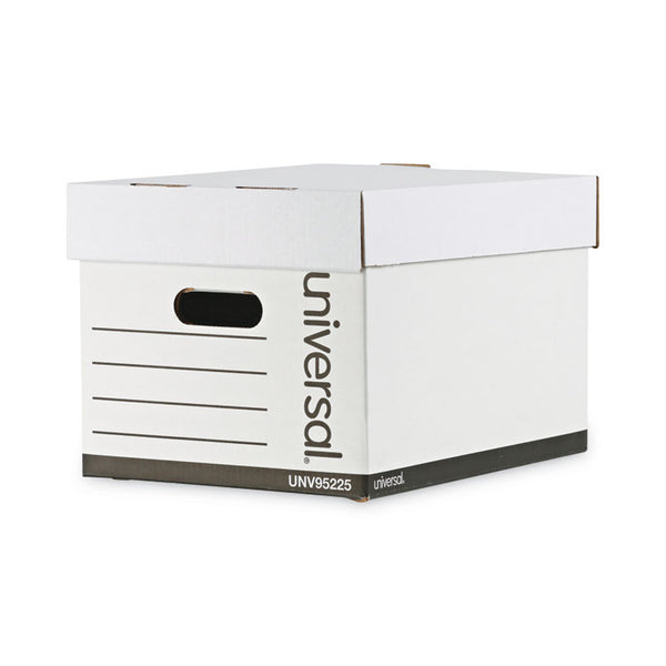 Universal® Professional-Grade Heavy-Duty Storage Boxes, Letter/Legal Files, White, 12/Carton (UNV95225)