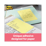 Post-it&reg; Original Recycled Note Pads, Note Ruled, 4" x 6", Canary Yellow, 100 Sheets/Pad, 12 Pads/Pack (MMM660RPYW) Pack of 12
