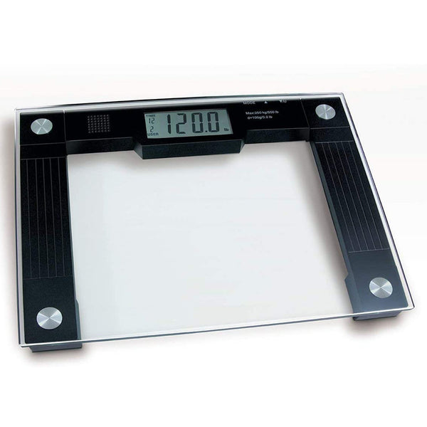 Ideaworks® Floor Scale Digital Display 550 lbs. / 250 kg Capacity Black / Glass AC Power (848530_EA) 1/EA