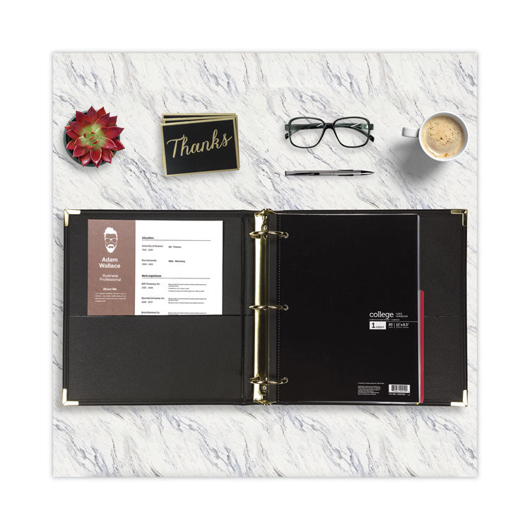 Samsill® Classic Collection Ring Binder, 3 Rings, 2" Capacity, 11 x 8.5, Black (SAM15160)