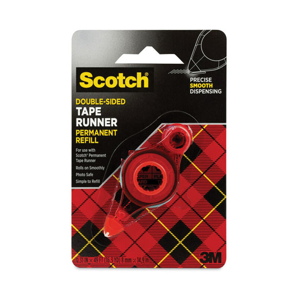 Scotch® Refill for the Redesigned Scotch 6055 Tape Runner Dispenser, 0.31" x 49 ft, Dries Clear (MMM6055R)
