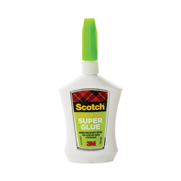 Scotch® Super Glue No-Run Gel with Precision Applicator, 0.14 oz, Dries Clear (MMMAD125)