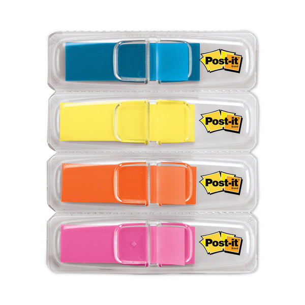 Post-it® Flags Highlighting Page Flags, 4 Bright Colors, 0.5 x 1.75, 35/Color, 4 Dispensers/Pack (MMM6834ABX) 4 Dispenser Packs