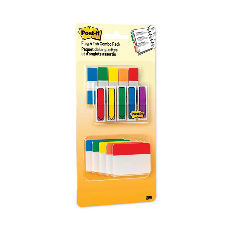 Post-it® Flags and Tabs Combo Pack, Assorted Primary Colors, 230/Pack (MMM686XLP)