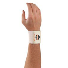 ProFlex® 400 Universal Wrist Support Wraparound / Wristlet Elastic Left or Right Wrist Tan One Size Fits Most (809777_EA) 1/EA