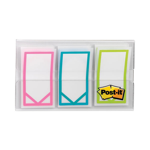 Post-it® Flags Arrow 1" Page Flags, Three Assorted Bright Colors, 60/Pack (MMM682ARROW)