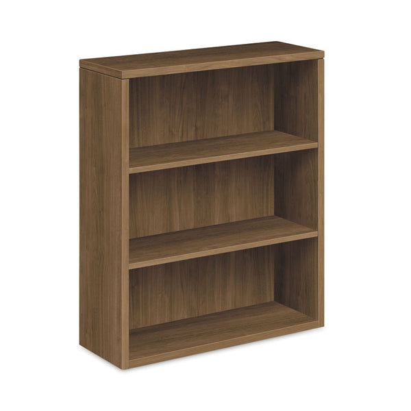 HON® 10500 Series Laminate Bookcase, Three-Shelf, 36w x 13.13d x 43.38h, Pinnacle (HON105533PINC)