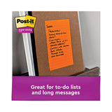 Post-it® Notes Super Sticky Pads in Energy Boost Collection Colors, Note Ruled, 5" x 8", 45 Sheets/Pad, 4 Pads/Pack (MMM5845SSUC)