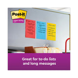 Post-it® Notes Super Sticky Pads in Playful Primary Collection Colors, Note Ruled, 4" x 6", 90 Sheets/Pad, 3 Pads/Pack (MMM6603SSAN) Pack of 3