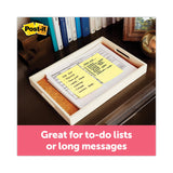 Post-it® Notes Original Pads in Canary Yellow, Note Ruled, 4" x 6", 100 Sheets/Pad, 5 Pads/Pack (MMM6605PK) Pack of 5