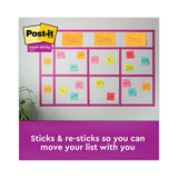 Post-it® Notes Super Sticky Meeting Notes in Energy Boost Collection Colors, Note Ruled, 8" x 6", 45 Sheets/Pad, 4 Pads/Pack (MMM6845SSPL) Pack of 4