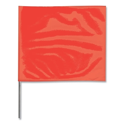 Presco Stake Flags, 2 in x 3 in, 18 in Height, Red Glo (764-2318RG) Box of 1000