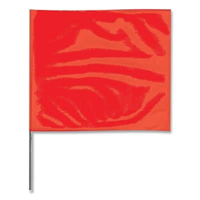 Presco Stake Flags, 4 in x 5 in, 24 in Height, Red (764-4524R) Box of 1000