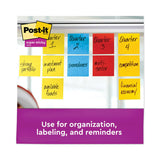 Post-it® Notes Super Sticky Pads in Playful Primary Collection Colors, 3" x 3", 90 Sheets/Pad, 12 Pads/Pack (MMM65412SSAN) Pack of 12