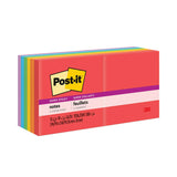 Post-it® Notes Super Sticky Pads in Playful Primary Collection Colors, 3" x 3", 90 Sheets/Pad, 12 Pads/Pack (MMM65412SSAN) Pack of 12