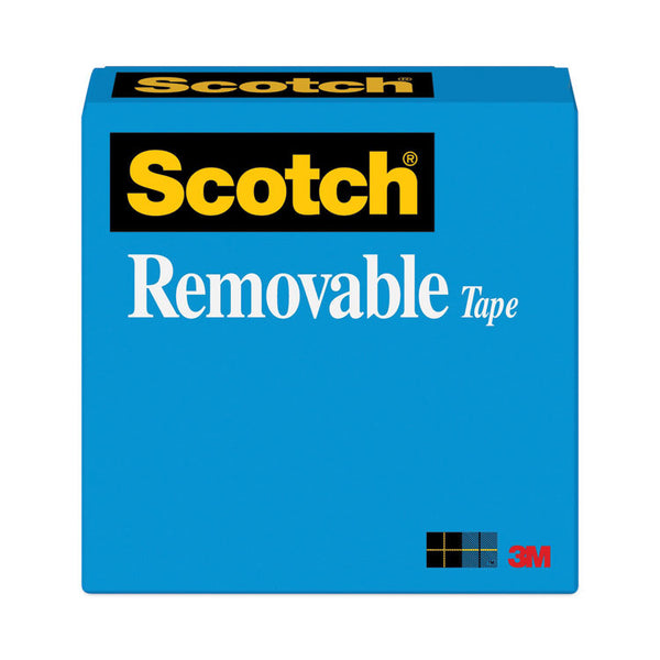 Scotch® Removable Tape, 1" Core, 0.75" x 36 yds, Transparent (MMM811341296)