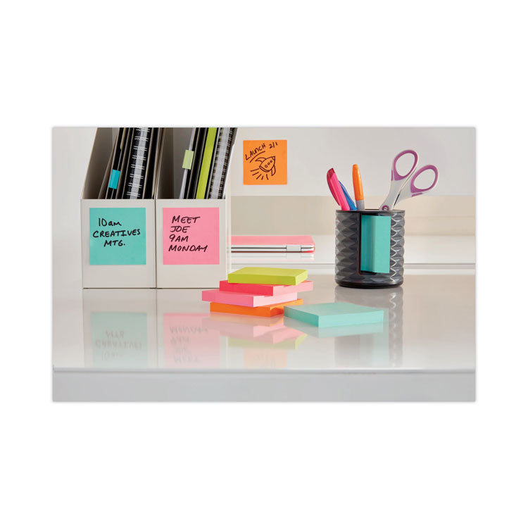 Post-it® Pop-up Notes Super Sticky Vertical Pop-up Note Dispenser, For 3 x 3 Pads, Black (MMMABS330B) Each