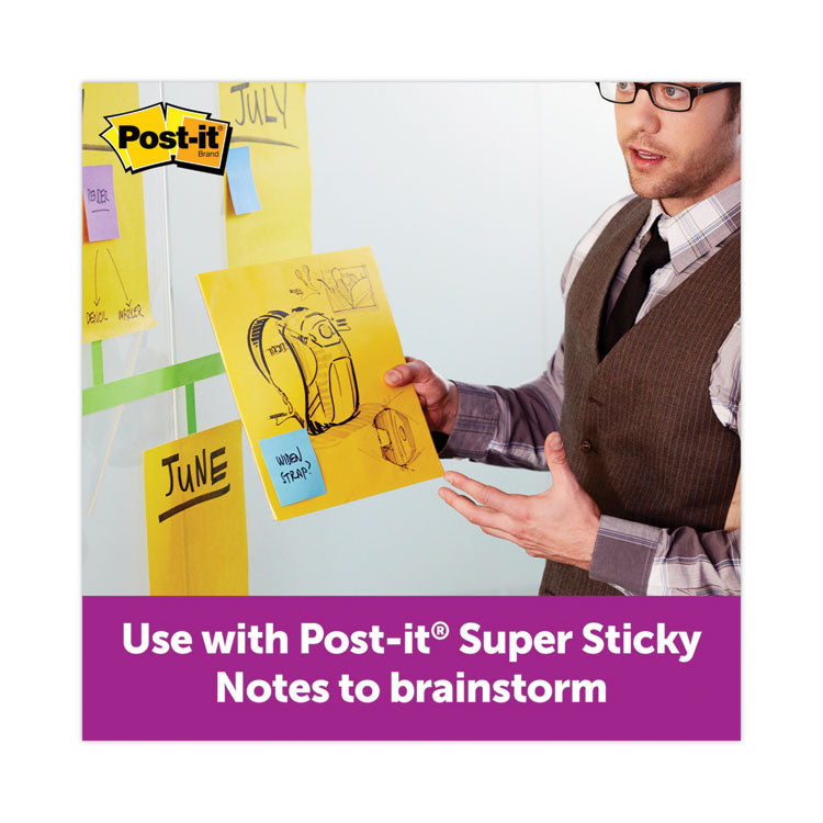 Post-it® Notes Super Sticky Big Notes, Unruled, 11 x 11, Orange, 30 Sheets (MMMBN11O) Each