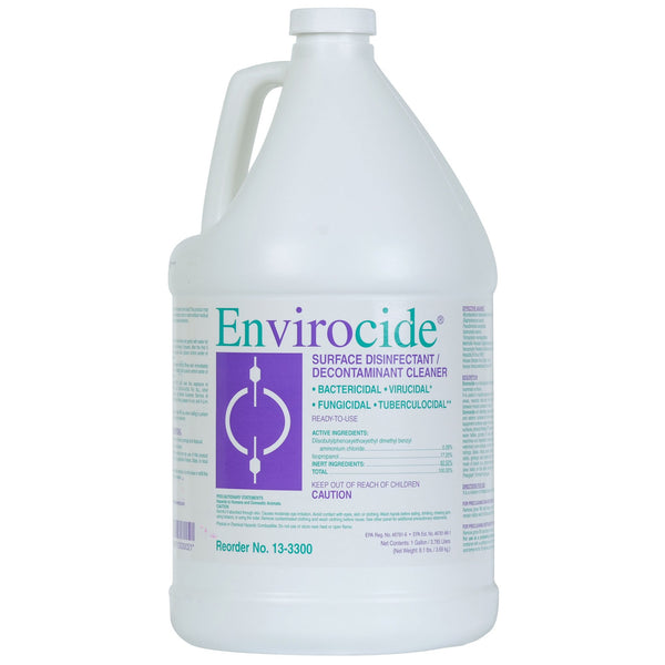 Envirocide® Surface Disinfectant Cleaner Broad Spectrum Manual Pour Liquid 1 gal. Jug Alcohol Scent NonSterile (381083_CS) 4/CS