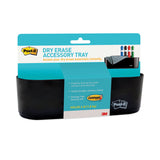 Post-it® Dry Erase Accessory Tray, 8.5 x 3 x 5.25, Black (MMMDEFTRAY) Each