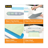 Scotch™ Self-Sealing Laminating Pouches, 9.5 mil, 9" x 11.5", Gloss Clear, 25/Pack (MMMLS85425G)