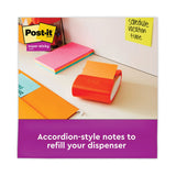 Post-it® Dispenser Notes Super Sticky Pop-up 3 x 3 Note Refill, 3" x 3", Energy Boost Collection Colors, 90 Sheets/Pad, 10 Pads/Pack (MMMR33010SSAU) Pack of 10