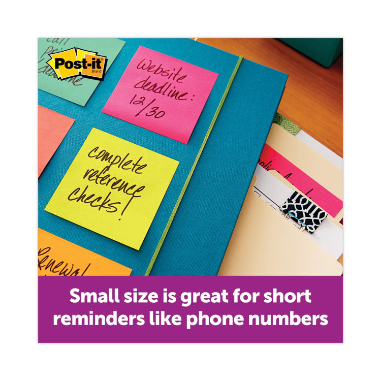 Post-it® Dispenser Notes Original Pop-up Notes Value Pack, 3" x 3", (8) Canary Yellow, (6) Poptimistic Collection Colors, 100 Sheets/Pad, 14 Pads/Pack (MMMR33014YWM) Pack of 14