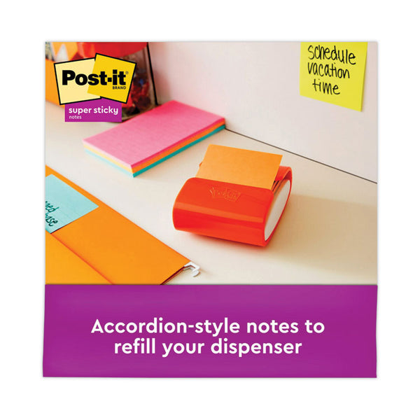 Post-it® Dispenser Notes Super Sticky Pop-up 3 x 3 Note Refill, 3" x 3", Energy Boost Collection Colors, 90 Sheets/Pad, 18 Pads/Pack (MMMR33018SSAUCP)