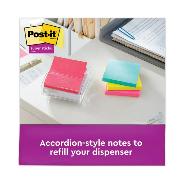 Post-it® Dispenser Notes Super Sticky Pop-up 3 x 3 Note Refill Cabinet Pack, 3" x 3", Supernova Neons Collection Colors, 100 Sheets/Pad, 18 Pads/Pack (MMMR33018SSMIAC)