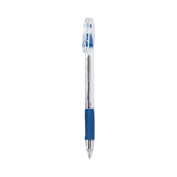 Pilot® EasyTouch Ballpoint Pen, Stick, Fine 0.7 mm, Blue Ink, Clear/Blue Barrel, Dozen (PIL32002)