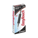 Pilot® EasyTouch Ballpoint Pen, Stick, Medium 1 mm, Black Ink, Clear/Black Barrel, Dozen (PIL32010) 1 Dozen