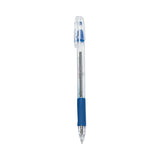 Pilot® EasyTouch Ballpoint Pen, Stick, Medium 1 mm, Blue Ink, Clear/Blue Barrel, Dozen (PIL32011)