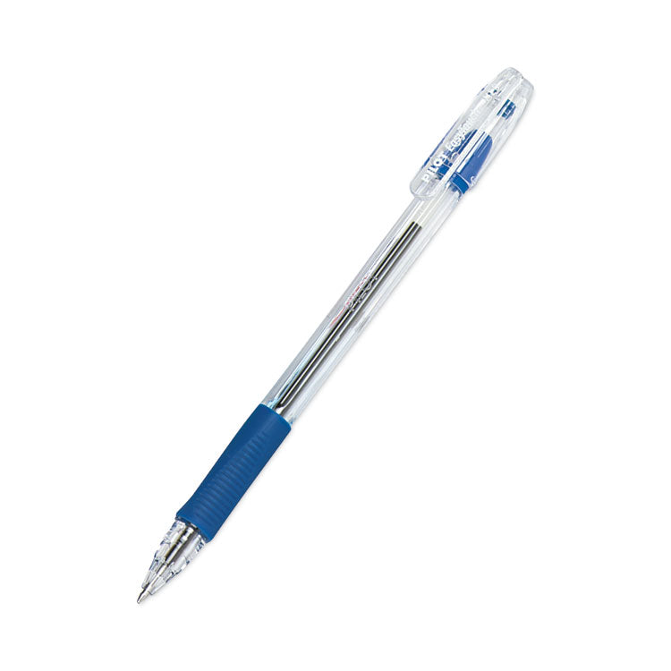 Pilot® EasyTouch Ballpoint Pen, Stick, Medium 1 mm, Blue Ink, Clear/Blue Barrel, Dozen (PIL32011)