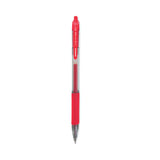 Zebra® Sarasa Dry Gel X20 Gel Pen, Retractable, Fine 0.5 mm, Red Ink, Clear/Red Barrel, 12/Pack (ZEB46730) 1 Dozen