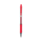 Zebra® Sarasa Dry Gel X20 Gel Pen, Retractable, Medium 0.7 mm, Red Ink, Clear/Red Barrel, 12/Pack (ZEB46830) Pack of 12