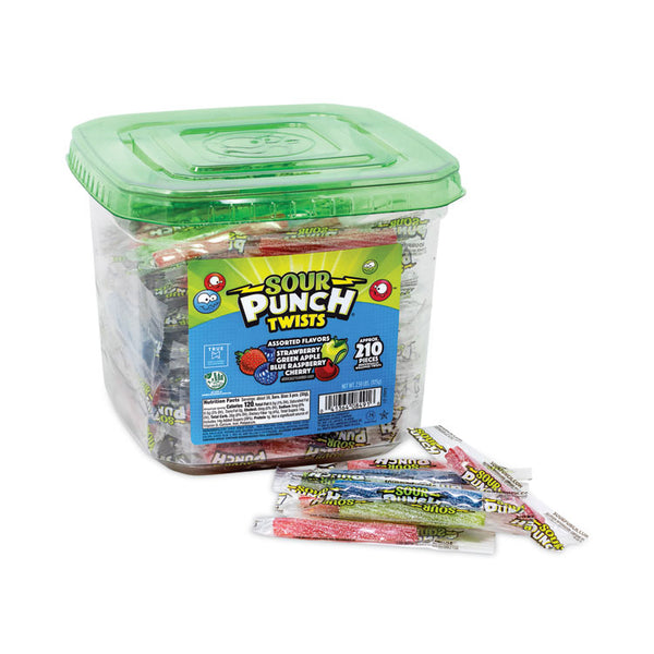 Sour Punch® Twists, Variety, 2.59 lb Tub, Approx. 210 Pieces, Ships in 1-3 Business Days (GRR20916848) Each