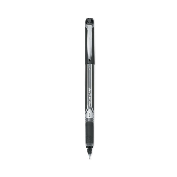 Pilot® Precise Grip Roller Ball Pen, Stick, Bold 1 mm, Black Ink, Black Barrel, Dozen (PIL28901)