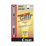 Pilot® Precise Grip Roller Ball Pen, Stick, Bold 1 mm, Black Ink, Black Barrel, Dozen (PIL28901)