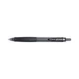 Pilot® G-Knock BeGreen Gel Pen, Retractable, Fine 0.7 mm, Black Ink, Smoke/Black Barrel, Dozen (PIL31506)