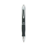 Zebra® GR8 Gel Pen, Retractable, Medium 0.7 mm, Black Ink, Black/Silver Barrel, 12/Pack (ZEB42610) 1 Dozen