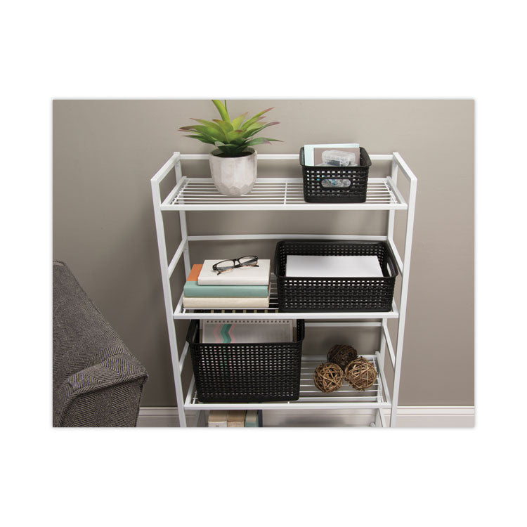 Advantus Weave Bins, 13.63 x 10.75 x 9, Black, 3/Pack (AVT40329) Set of 3
