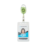 Advantus Carabiner-Style Retractable ID Card Reel, 30" Extension, Assorted Neon Colors, 20/Pack (AVT91119) Pack of 20
