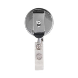Advantus Premier Heavy-Duty Retractable ID Card Reel, 24" Extension, Black/Silver, 12/Box (AVT75406) Box of 12