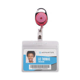 Advantus Carabiner-Style Retractable ID Card Reel, 30" Extension, Assorted Neon Colors, 20/Pack (AVT91119) Pack of 20
