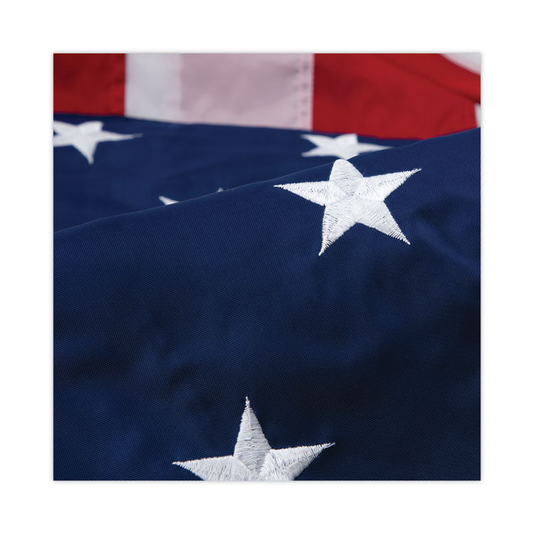 Advantus All-Weather Outdoor U.S. Flag, 60" x 36", Heavyweight Nylon (AVTMBE002460) Each