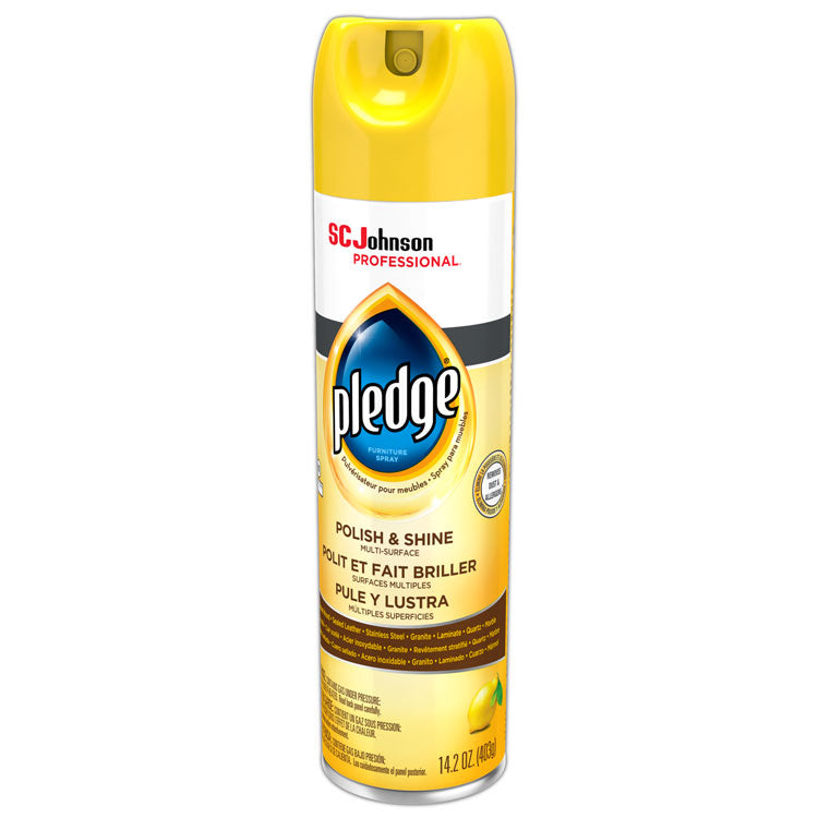 Pledge® Furniture Polish, Lemon, 14.2 oz Aerosol Spray (SJN301168EA)