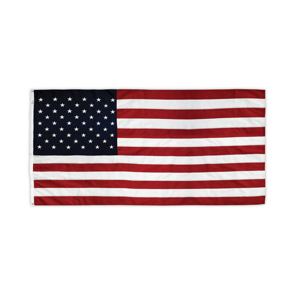 Advantus All-Weather Outdoor U.S. Flag, 96" x 60", Heavyweight Nylon (AVTMBE002270)