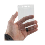 Advantus Security ID Badge Holders, Prepunched for Chain/Clip, Vertical, Clear 2.63" x 4.38" Holder, 2.38" x 4.25" Insert, 50/Box (AVT75419) Box of 50